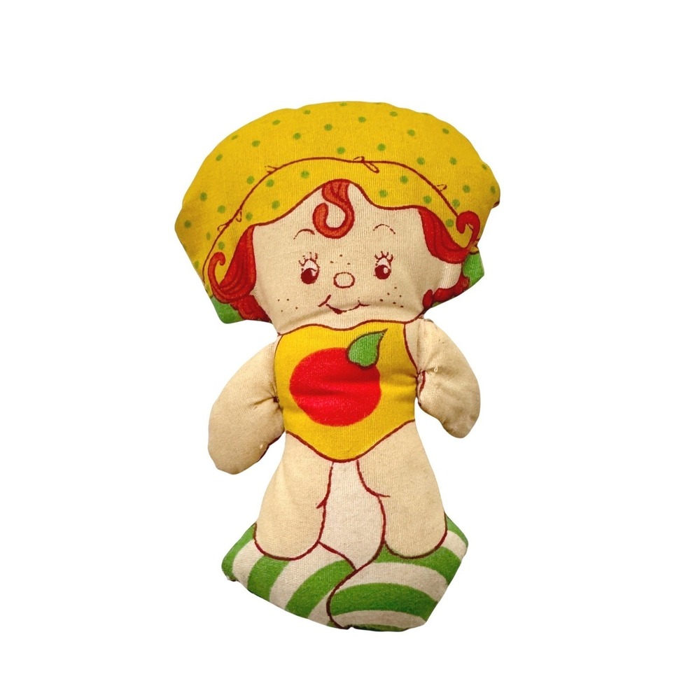 Vintage Strawberry Shortcake Cut & Sew Apple Dumplin' Printed Pillow Doll 1981
